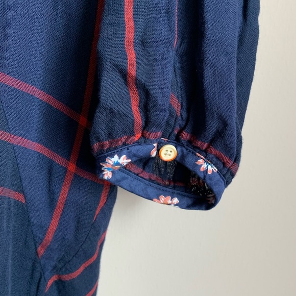 Anthro Isabella Sinclair Plaid Asymetrical Dress - Picture 3 of 10